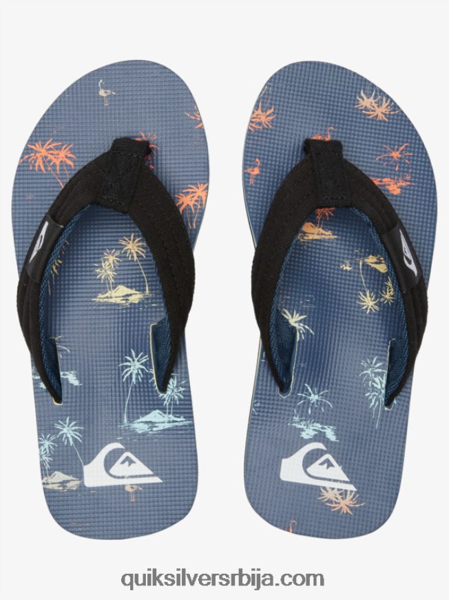 децаци Quiksilver 8-16 молокаи лаибацк омладинске основне сандале плава 4 Z824VN2251
