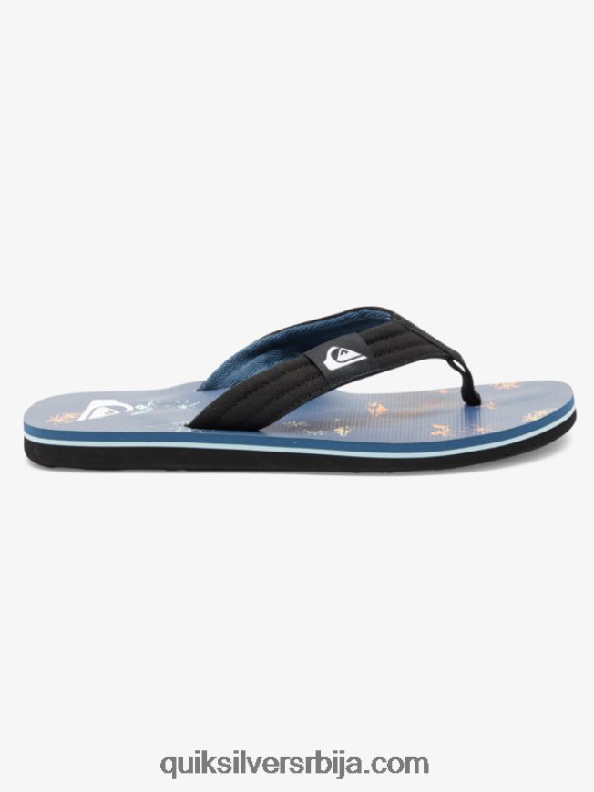 децаци Quiksilver 8-16 молокаи лаибацк омладинске основне сандале плава 4 Z824VN2251