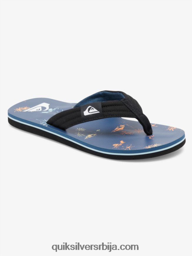 децаци Quiksilver 8-16 молокаи лаибацк омладинске основне сандале плава 4 Z824VN2251