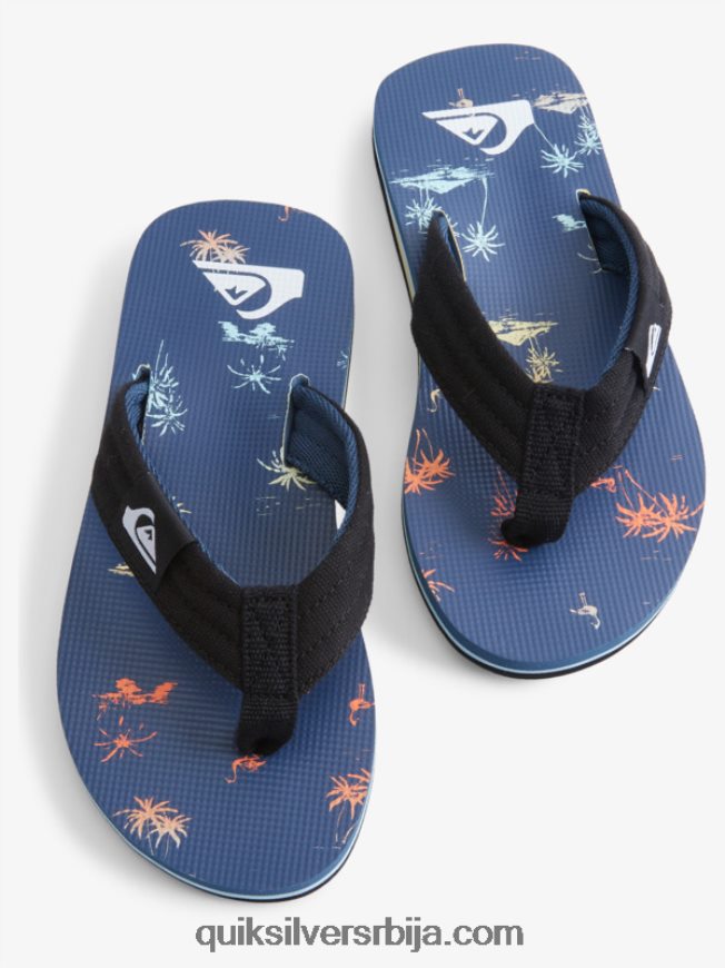 децаци Quiksilver 8-16 молокаи лаибацк омладинске основне сандале плава 4 Z824VN2251