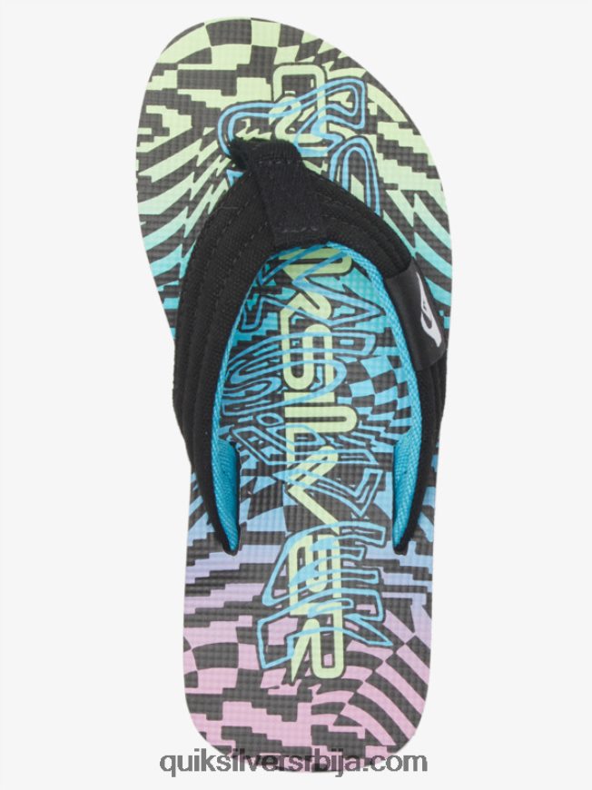 децаци Quiksilver 8-16 молокаи сандале за резање црна/ружичаста/плава Z824VN1990
