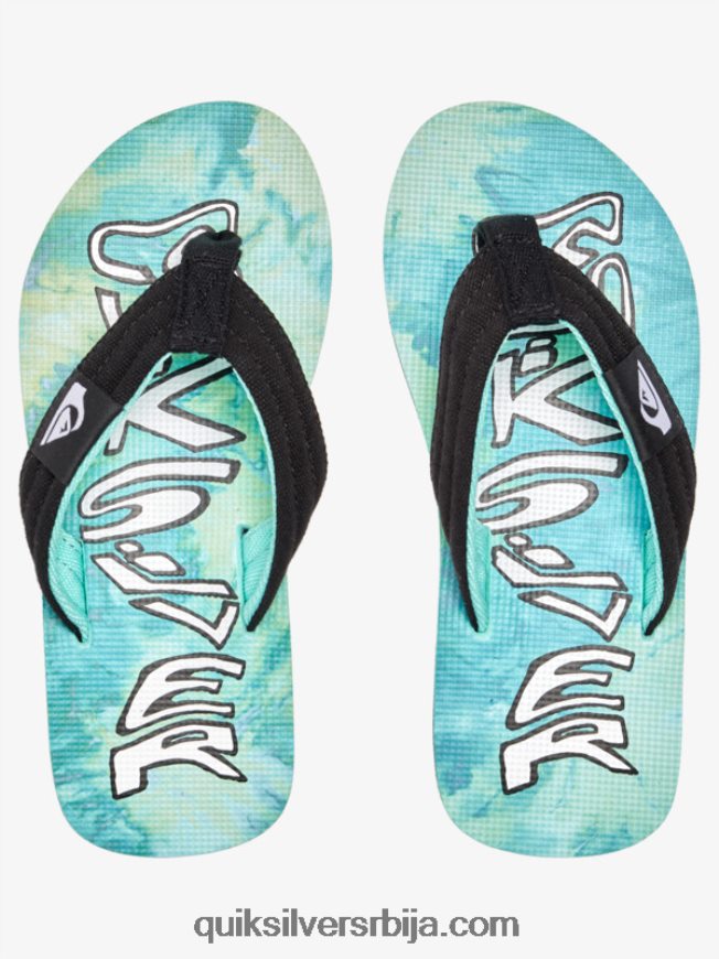 децаци Quiksilver 8-16 молокаи сандале за резање зелено/плаво/жуто Z824VN1994