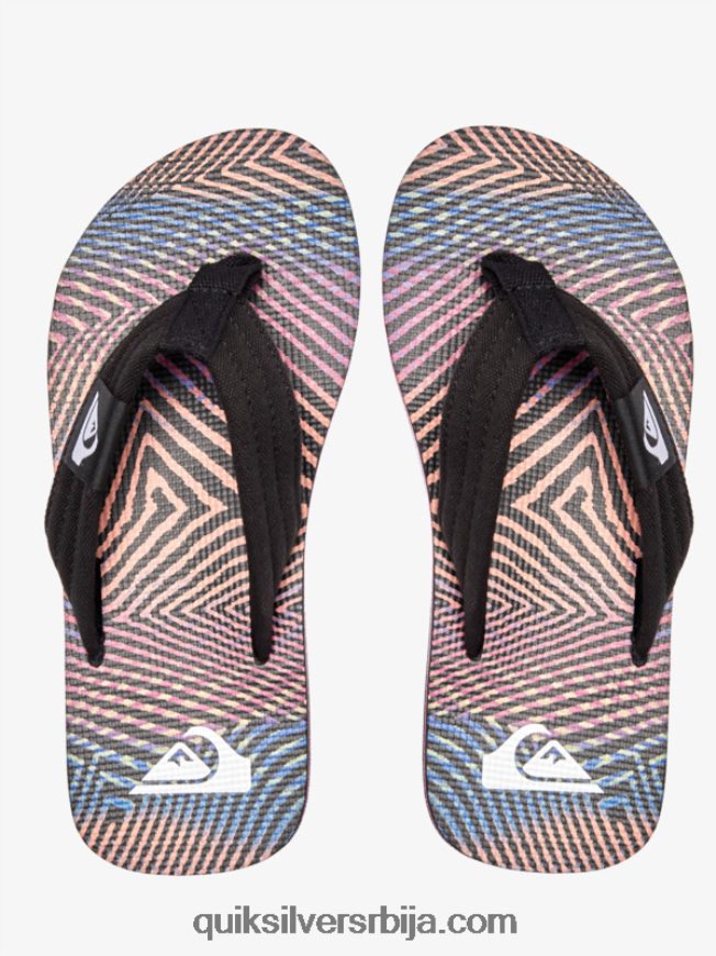 децаци Quiksilver 8-16 молокаи сандале за резање црна/наранџаста/сива Z824VN1995