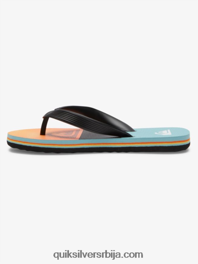 децаци Quiksilver 8-16 молокаи јапанке црна/наранџаста/сива Z824VN2021