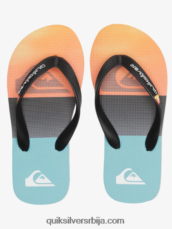 децаци Quiksilver 8-16 молокаи јапанке црна/наранџаста/сива Z824VN2021