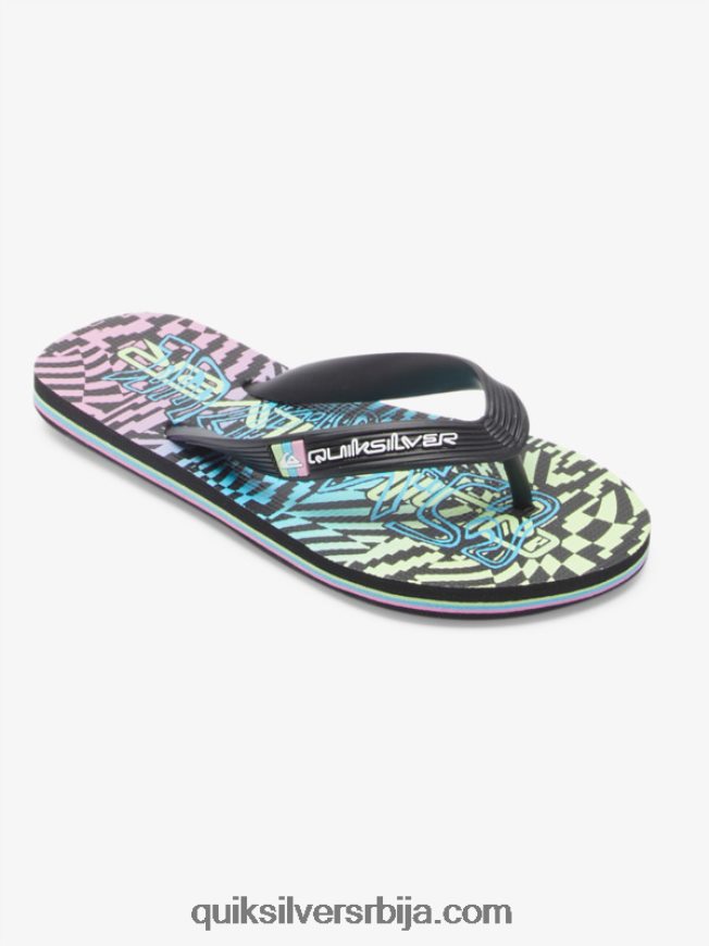 децаци Quiksilver 8-16 молокаи јапанке црна/ружичаста/плава Z824VN2022