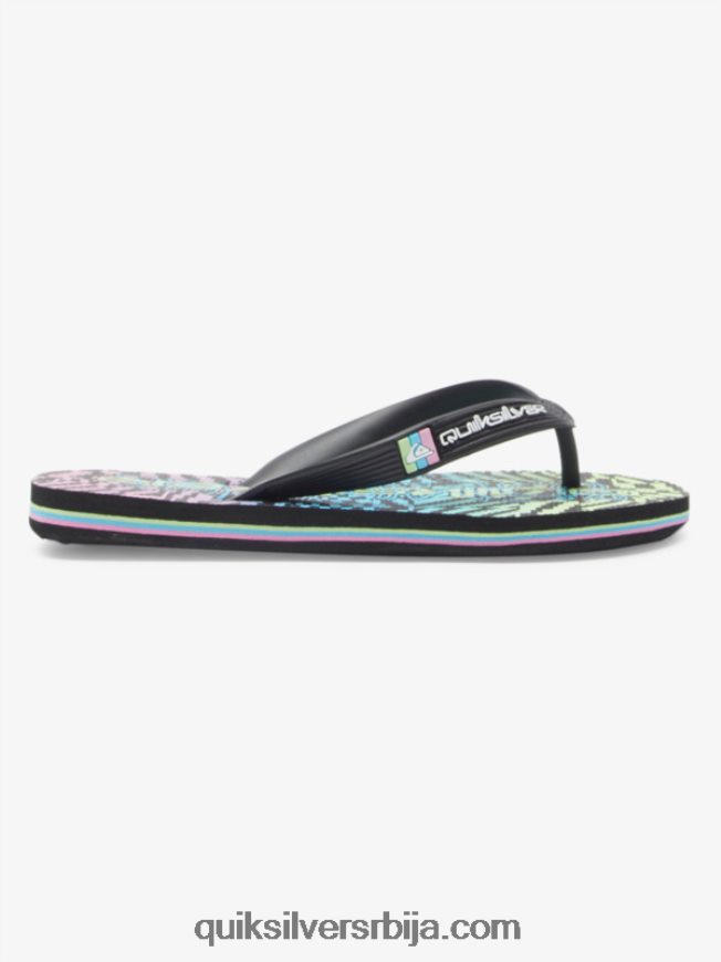 децаци Quiksilver 8-16 молокаи јапанке црна/ружичаста/плава Z824VN2022