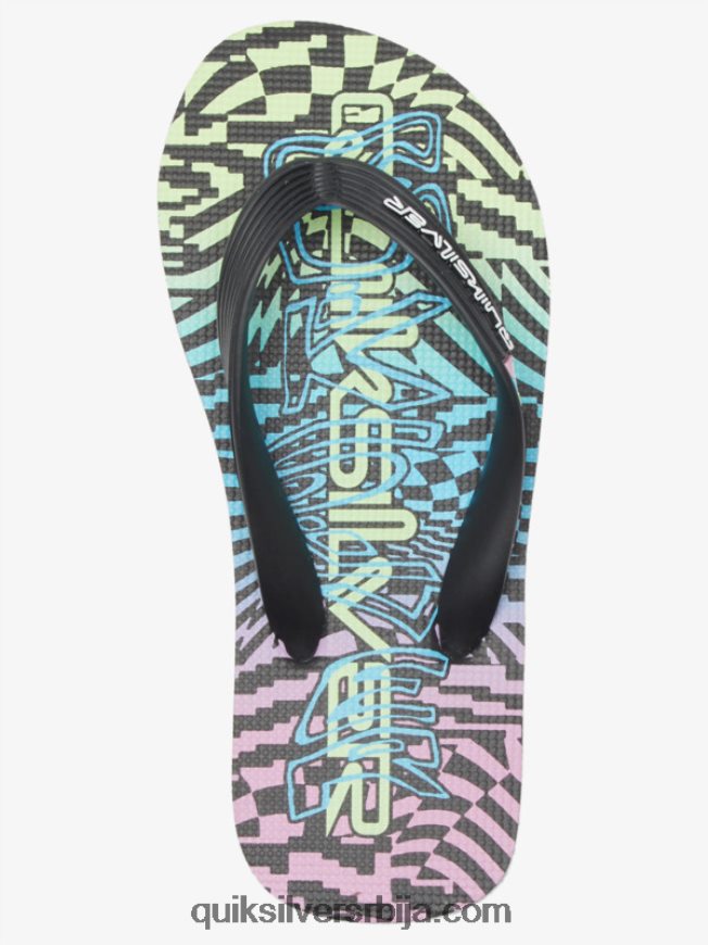 децаци Quiksilver 8-16 молокаи јапанке црна/ружичаста/плава Z824VN2022