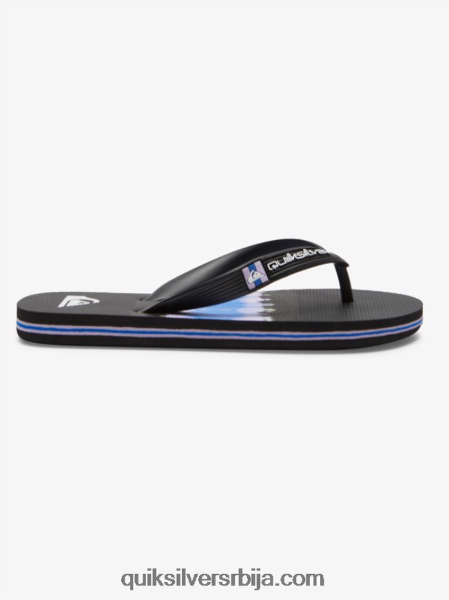 децаци Quiksilver 8-16 молокаи јапанке црн Z824VN2023