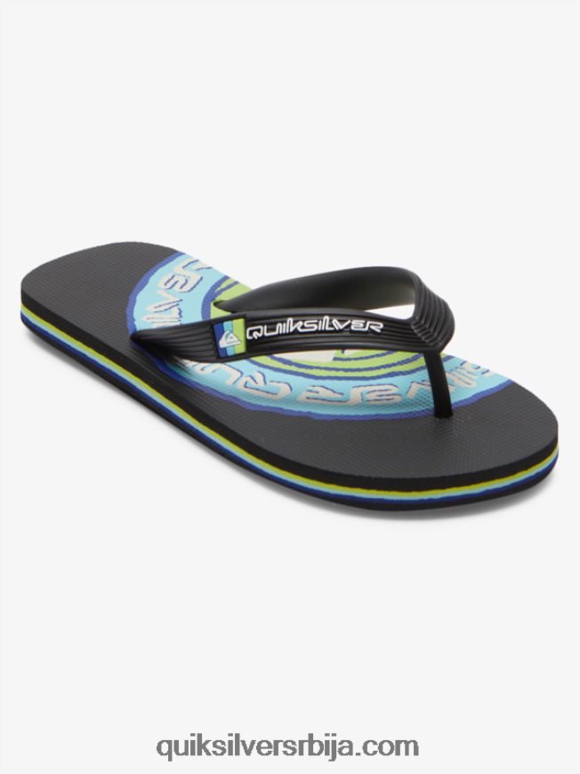 децаци Quiksilver 8-16 молокаи јапанке црн Z824VN2024