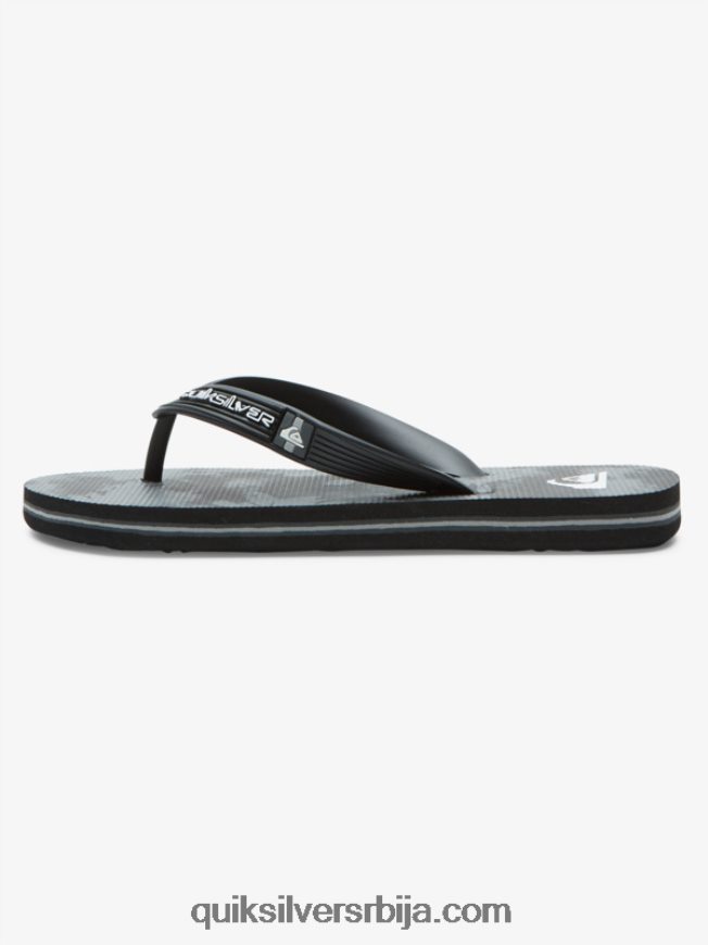 децаци Quiksilver 8-16 молокаи јапанке црно/сиво Z824VN2026