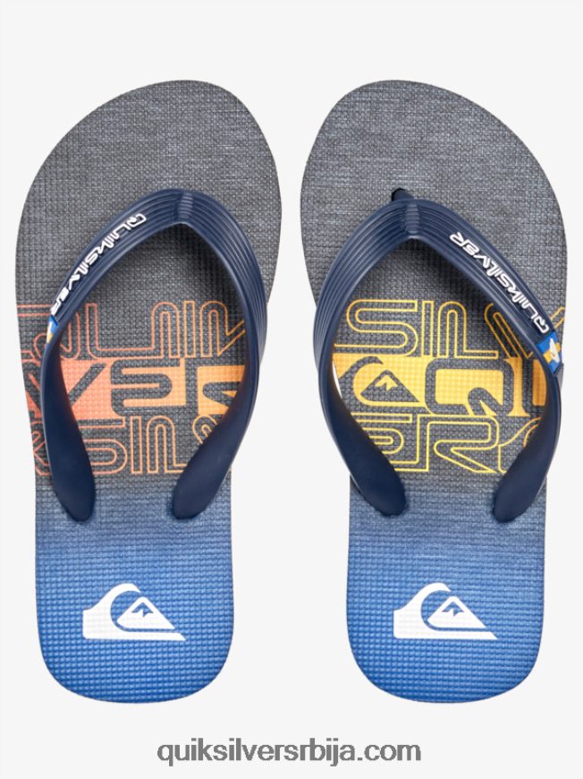 децаци Quiksilver 8-16 молокаи јапанке црно/наранџасто Z824VN2027