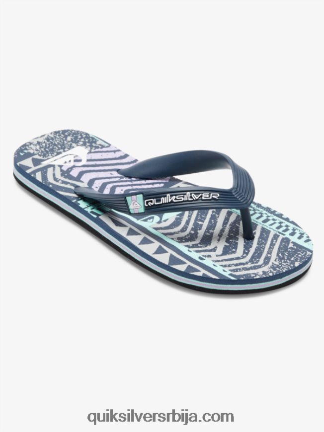 децаци Quiksilver 8-16 молокаи јапанке црно/сиво Z824VN2028