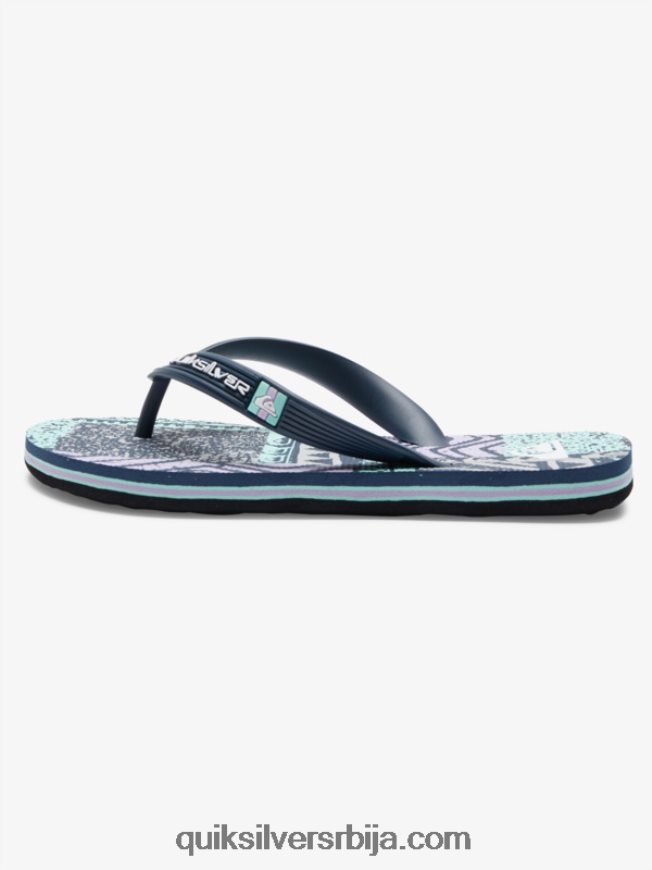 децаци Quiksilver 8-16 молокаи јапанке црно/сиво Z824VN2028