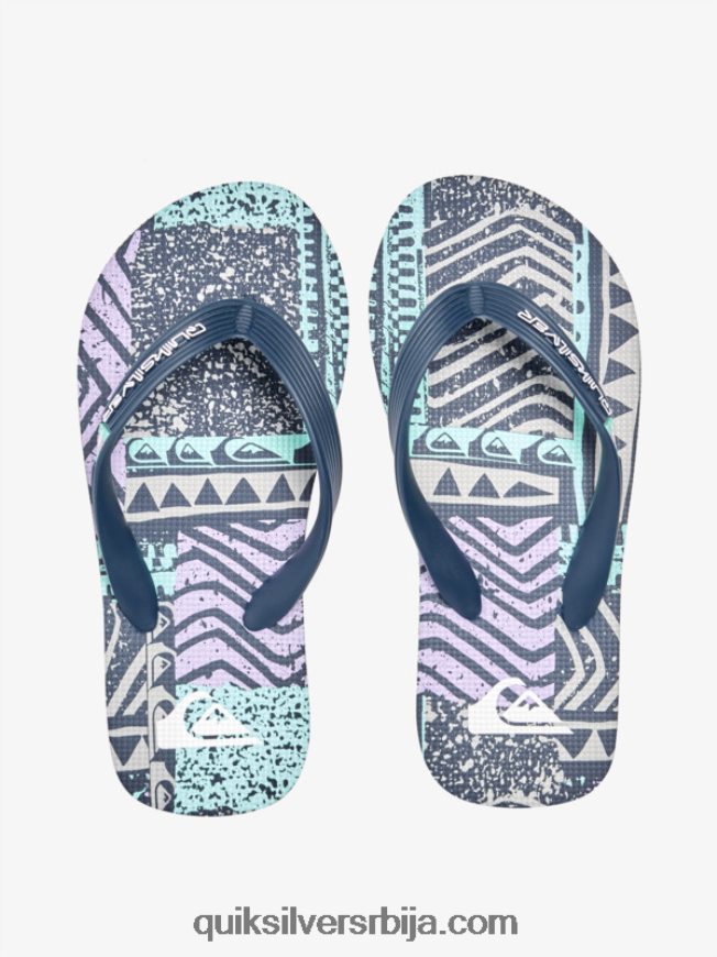 децаци Quiksilver 8-16 молокаи јапанке црно/сиво Z824VN2028