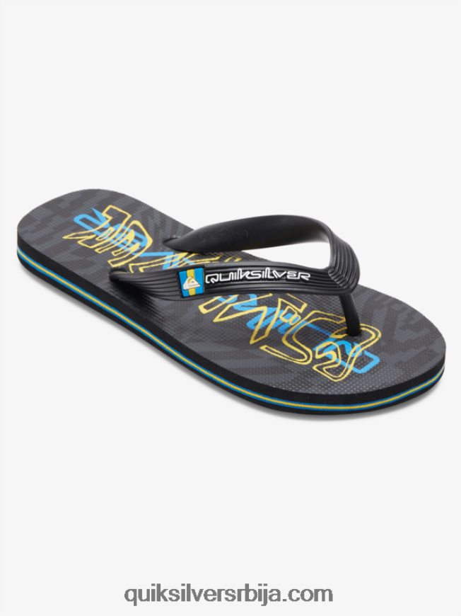 децаци Quiksilver 8-16 молокаи јапанке црн Z824VN2029