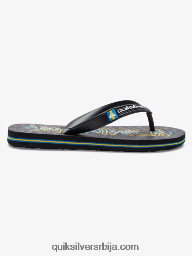 децаци Quiksilver 8-16 молокаи јапанке црн Z824VN2029
