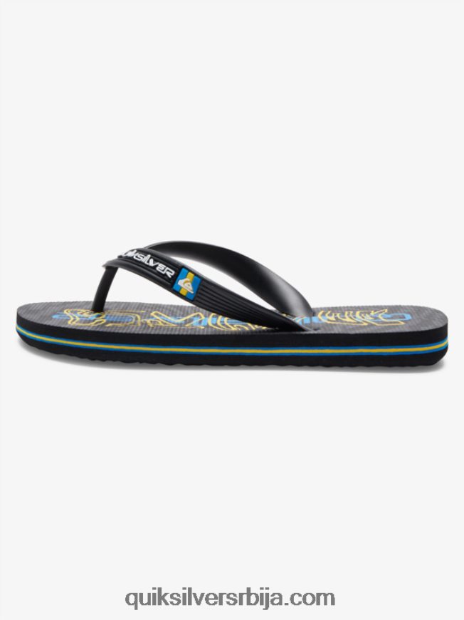 децаци Quiksilver 8-16 молокаи јапанке црн Z824VN2029