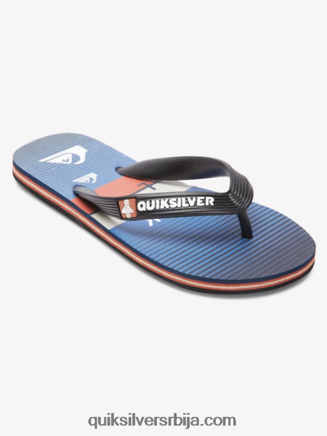 децаци Quiksilver 8-16 молокаи јапанке црно/плаво Z824VN2030