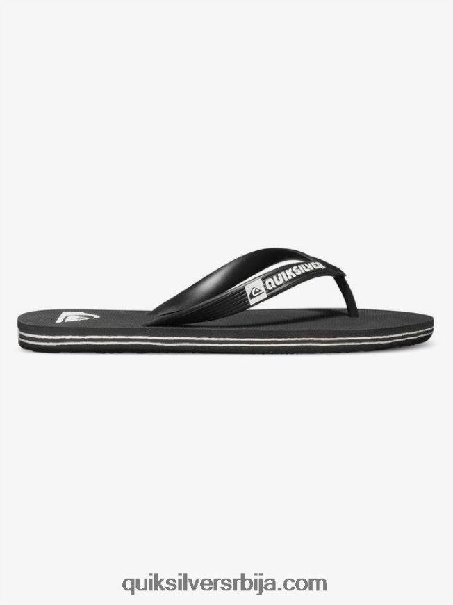 децаци Quiksilver 8-16 молокаи јапанке црно бели Z824VN2106
