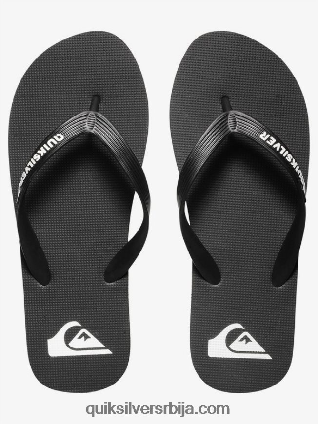 децаци Quiksilver 8-16 молокаи јапанке црно бели Z824VN2106