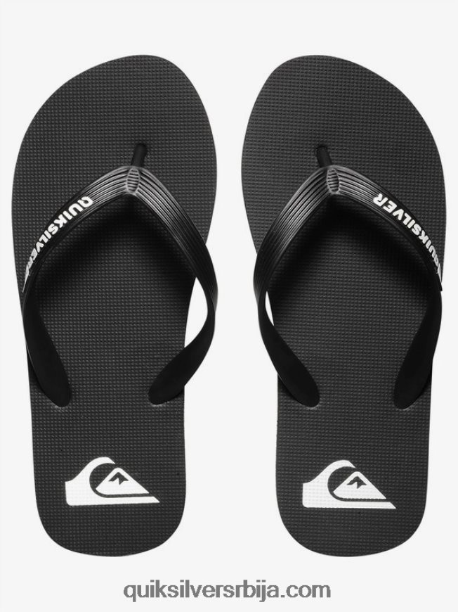 децаци Quiksilver 8-16 молокаи јапанке црно бели Z824VN2106