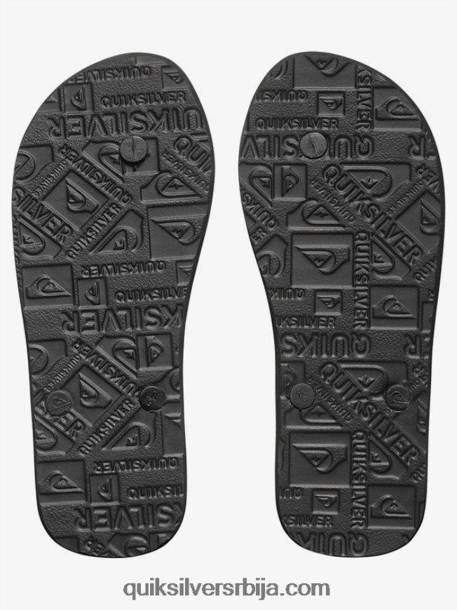 децаци Quiksilver 8-16 молокаи јапанке црно бели Z824VN2106