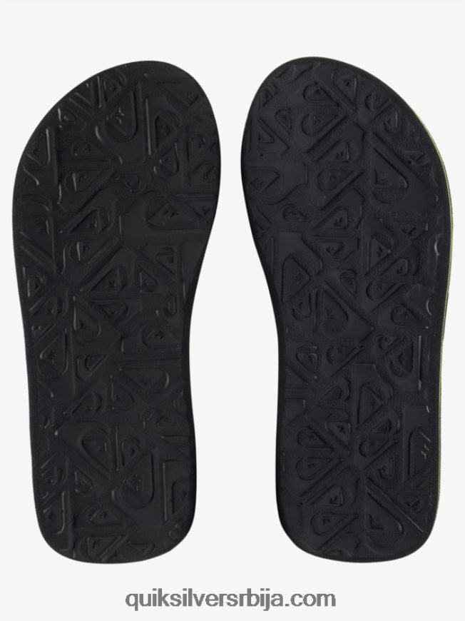 децаци Quiksilver 8-16 молокаи ушивене сандале црно/зелено Z824VN2148