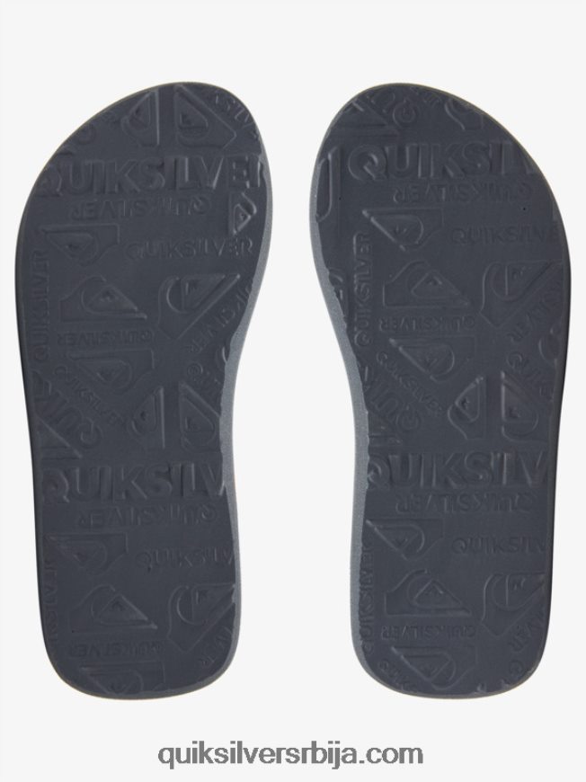 децаци Quiksilver 8-16 молокаи ушивене сандале црно/сиво/жуто Z824VN2150