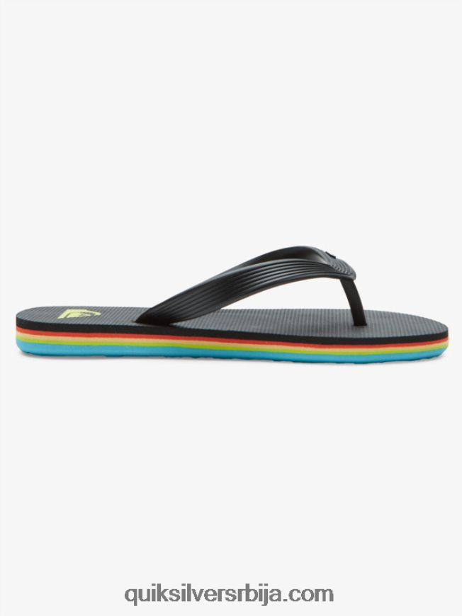 децаци Quiksilver Јапанке са језгром од 8-16 молокаи црн Z824VN2169