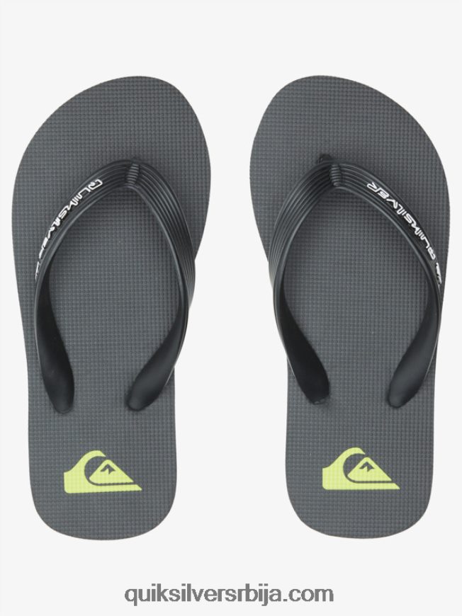 децаци Quiksilver Јапанке са језгром од 8-16 молокаи црн Z824VN2169