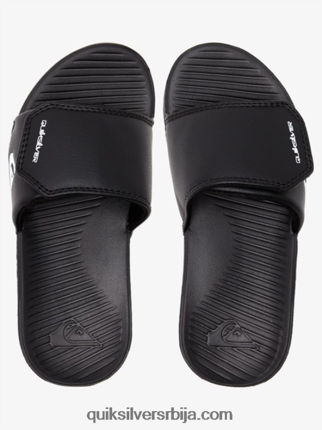децаци Quiksilver 8-16 клизача за подешавање светле обале црно бели Z824VN2185