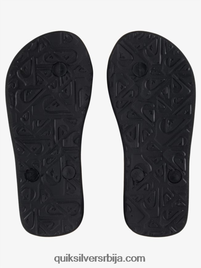 децаци Quiksilver 8-16 молокаи панел јапанке црна/наранџаста/сива Z824VN2206