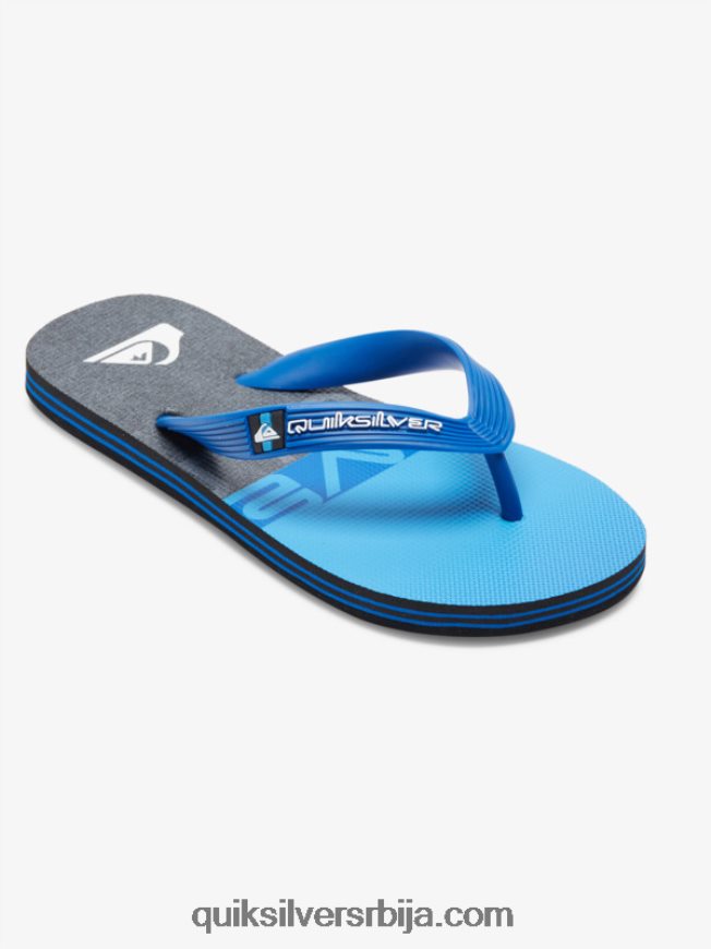 децаци Quiksilver 8-16 молокаи панел јапанке црна/плава/сива Z824VN2207