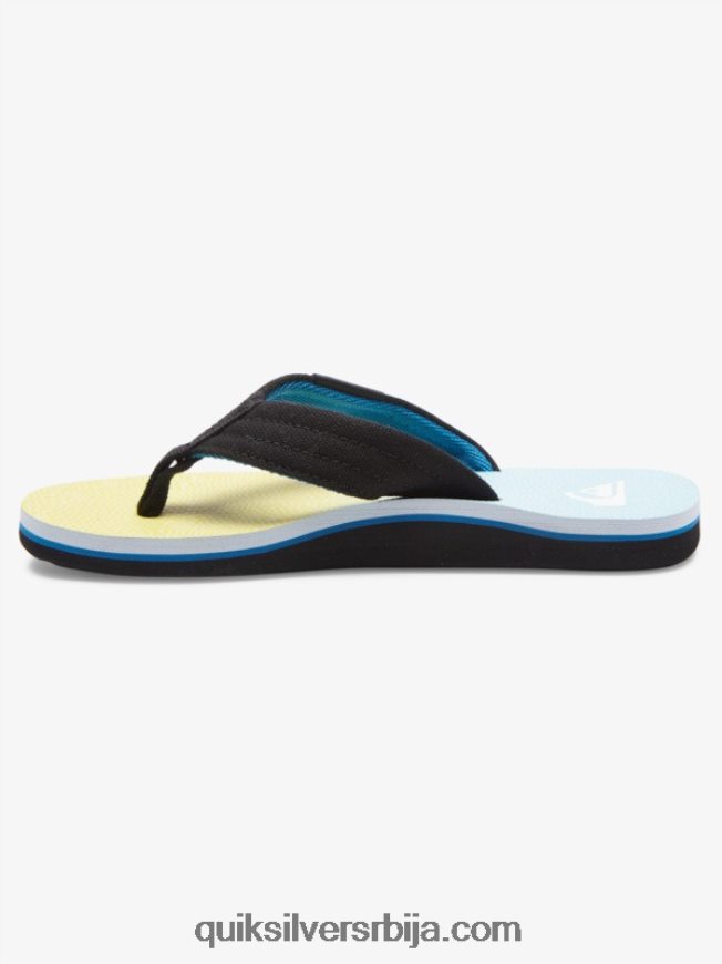 децаци Quiksilver 8-16 молокаи лаибацк омладинске основне сандале плаво/жуто Z824VN2252