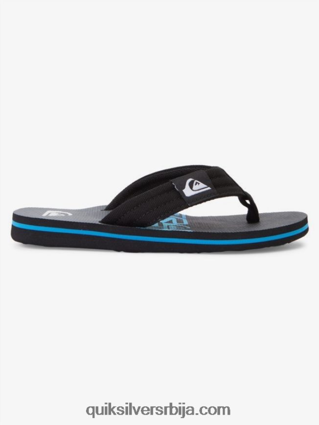 децаци Quiksilver 8-16 молокаи лаибацк омладинске основне сандале црн Z824VN2254