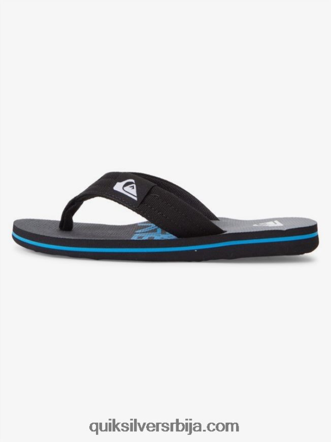 децаци Quiksilver 8-16 молокаи лаибацк омладинске основне сандале црн Z824VN2254