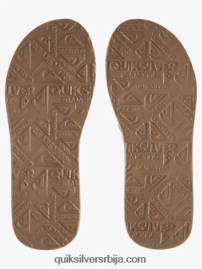 децаци Quiksilver 8-16 Царвер сандале од антилоп коже тан - чврст Z824VN2282