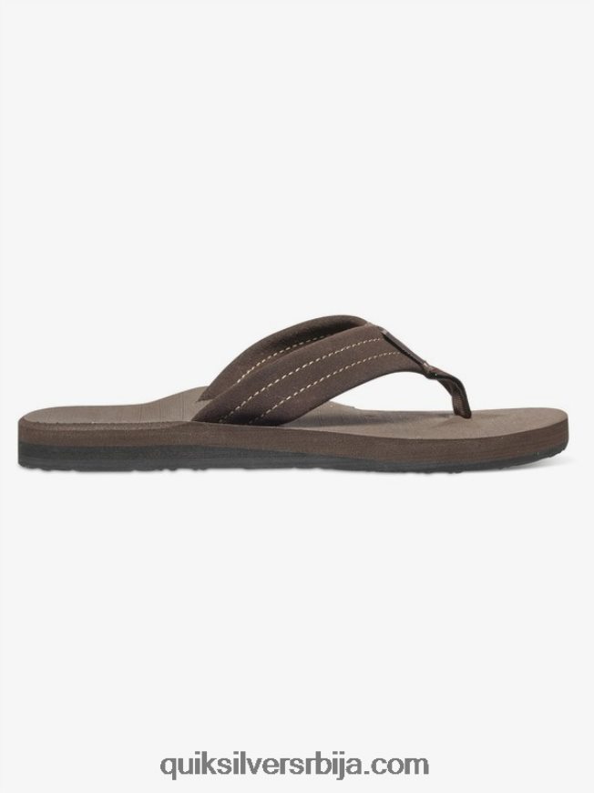 децаци Quiksilver 8-16 Царвер сандале од антилоп коже демитассе - чврст Z824VN2283