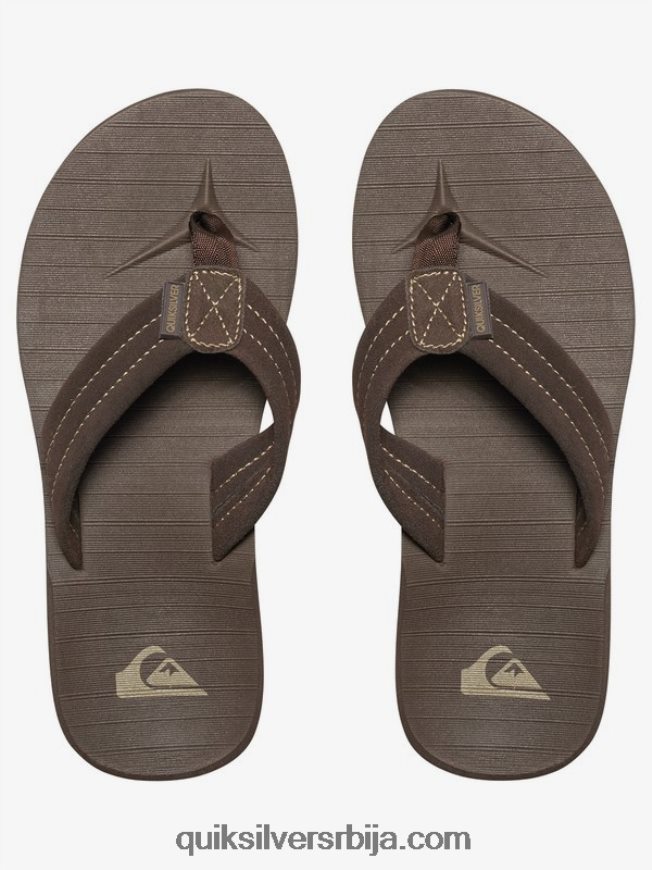 децаци Quiksilver 8-16 Царвер сандале од антилоп коже демитассе - чврст Z824VN2283