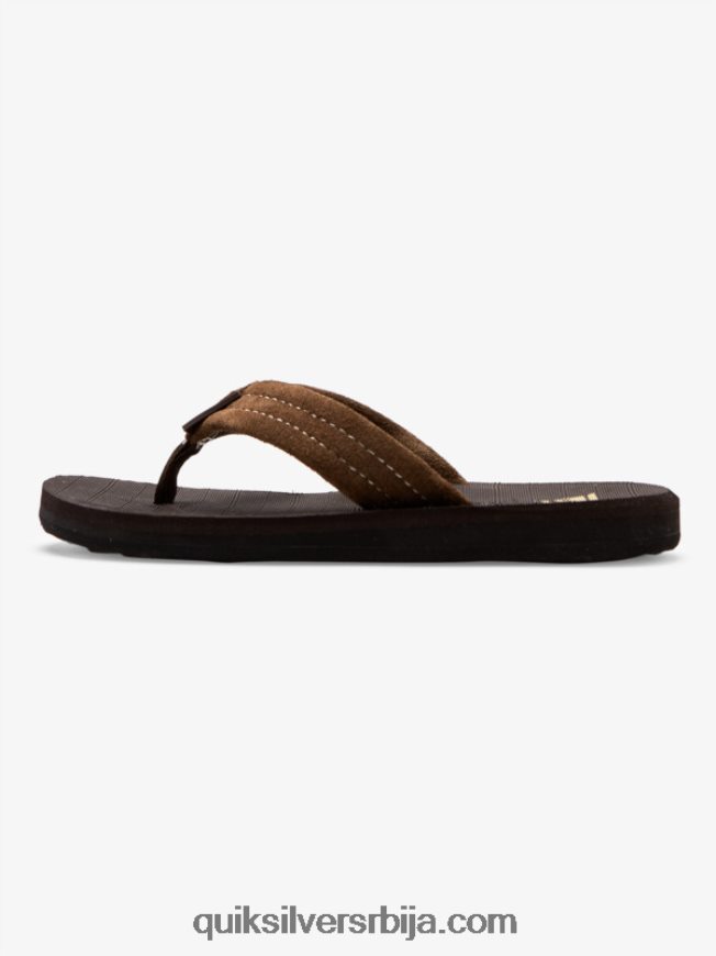 децаци Quiksilver 8-16 Царвер сандале од антилоп коже демитассе - чврст Z824VN2283
