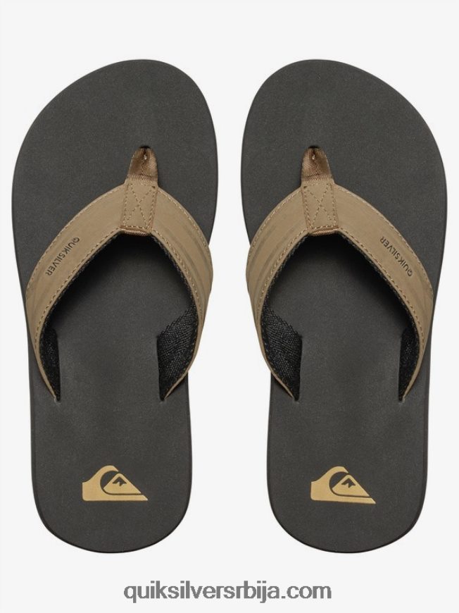 децаци Quiksilver 8-16 сандале с кључем тан - чврст Z824VN2284