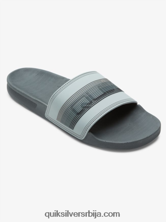 мушкарци Quiksilver риви вордмарк слиде сандале сива 1 Z824VN687
