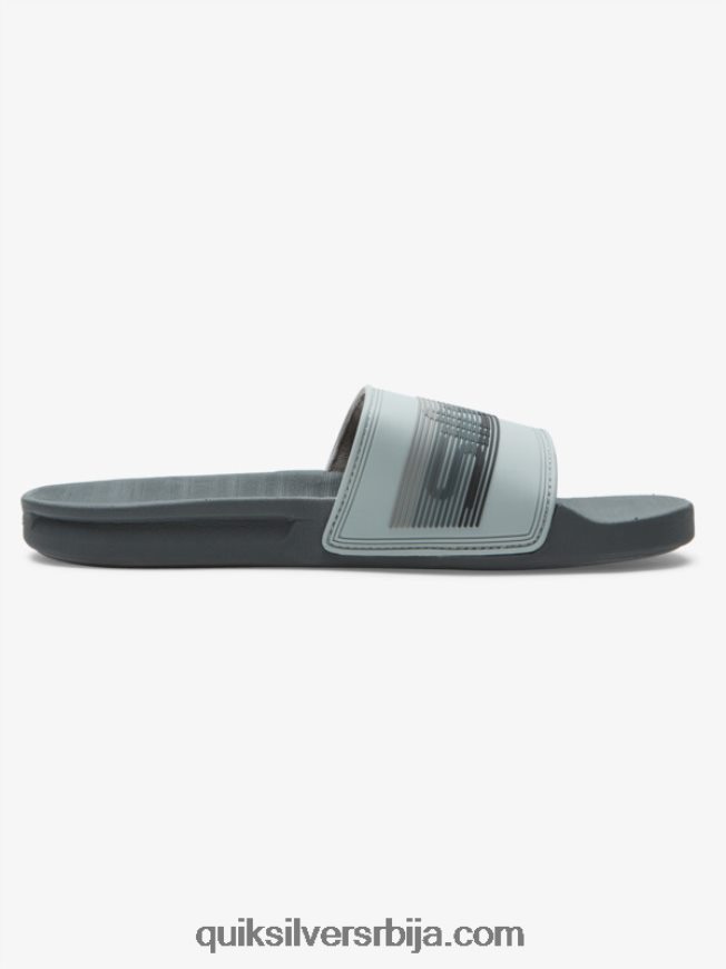 мушкарци Quiksilver риви вордмарк слиде сандале сива 1 Z824VN687