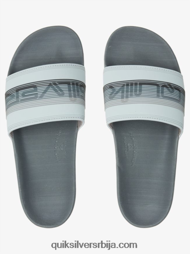 мушкарци Quiksilver риви вордмарк слиде сандале сива 1 Z824VN687