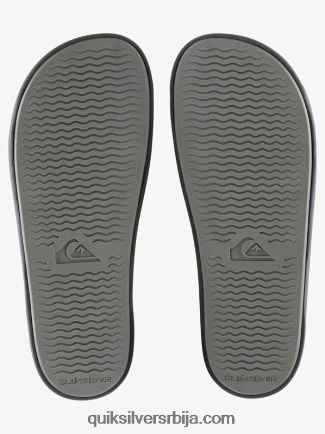 мушкарци Quiksilver риви вордмарк слиде сандале сива 1 Z824VN687