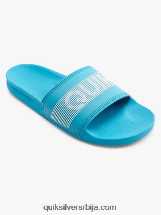 мушкарци Quiksilver риви вордмарк слиде сандале плава 1 Z824VN692
