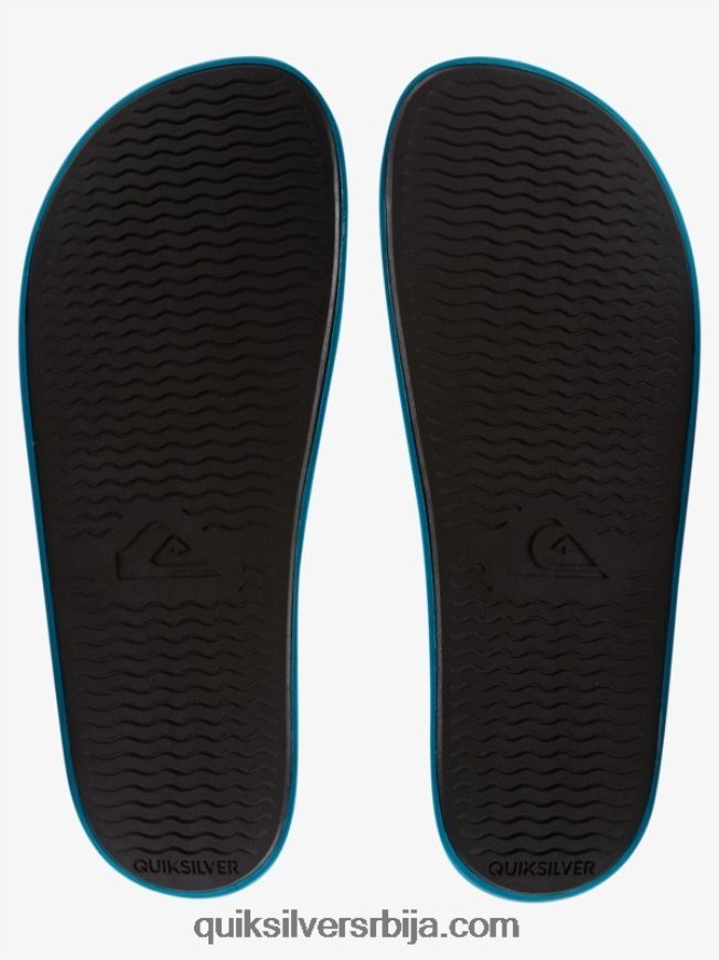 мушкарци Quiksilver риви вордмарк слиде сандале плава 1 Z824VN692