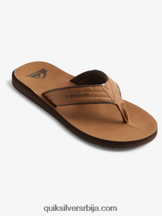 мушкарци Quiksilver царвер сандале од нубука тан - образац_1 Z824VN912