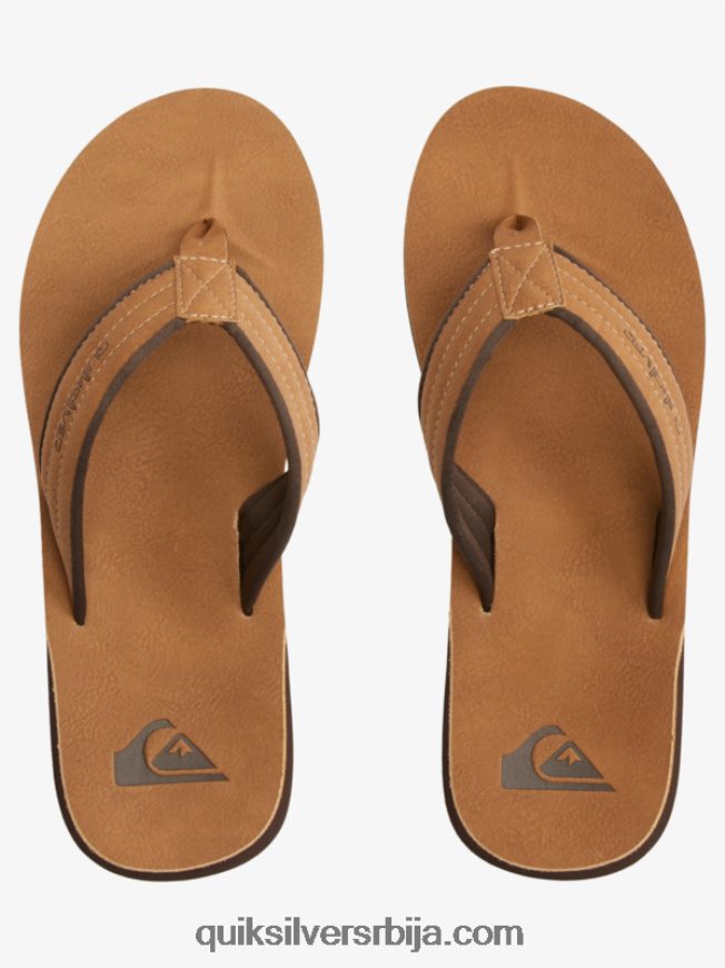 мушкарци Quiksilver царвер сандале од нубука тан - образац_1 Z824VN912